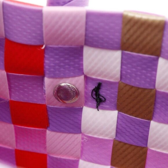 MARNI Flower cafe picnic bag Handbag Micro Basket purple polypropylene Women - Picture 7 of 8